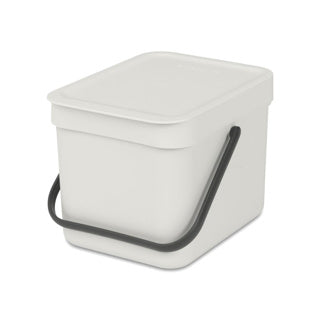 Brabantia Sort Go Abfallbehälter – 6 Liter – Hellgrau