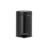 Brabantia Newicon Abfallbehälter – 3 Liter – Badezimmer – Mattschwarz