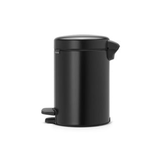 Brabantia Newicon Abfallbehälter – 3 Liter – Badezimmer – Mattschwarz