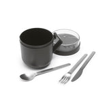 Brabantia Suppenbecher zum Mitnehmen 0,6l dunkelgrau | 2 Stk
