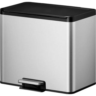Eko Essential Duo Treteimer 15+15l Edelstahl