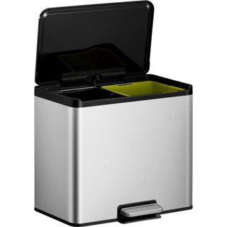 Eko Essential Duo Treteimer 15+15l Edelstahl