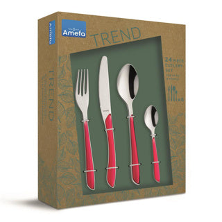 AMEFA -Besteckset Eclat 24 -Stück Raspberry