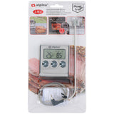 Alpina Thermometer digital mit Timer 6,5x7cm