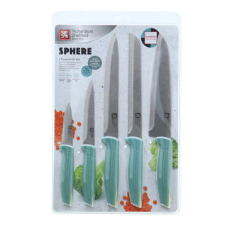 Amefa Richardson Sheffield Sphere 5-teiliges Messerset – Blau