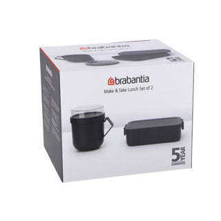 Brabantia Lunch-Set Take Take 2-teilig dunkelgrau