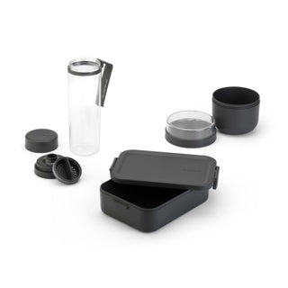Brabantia Frühstücks- und Mittagsset in dunklem Grau