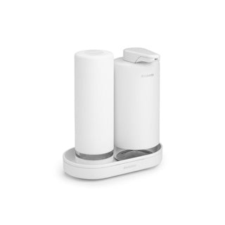 Brabantia Seifenspender-Set im Waschbecken-Stil – Mineral Fresh White