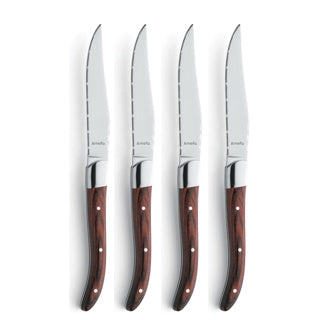 Amefa Royal Steak Steakmesser 4 Stück kastanienbraun