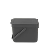 Brabantia Sort Go Abfallbehälter – 6 Liter – Dunkelgrau
