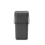 Brabantia Sort Go Abfallbehälter – 12 Liter – Dunkelgrau