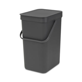 Brabantia Sort Go Abfallbehälter – 12 Liter – Dunkelgrau