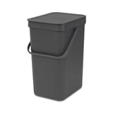 Brabantia Sort Go Abfallbehälter – 12 Liter – Dunkelgrau