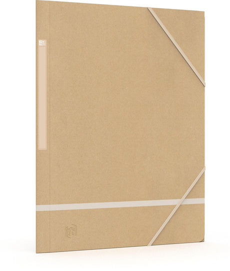 Oxford Touareg – Elasto-Ordner – A4 – Karton – Naturweiß – Packung mit 5 Ordnern