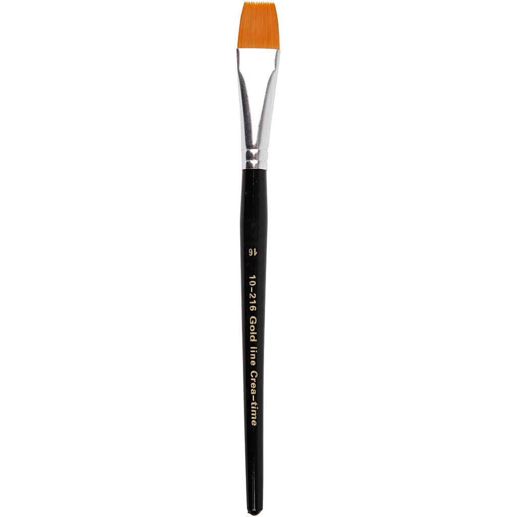 Creativ Company Gold Line Pinsel, Größe 16, L: 19 cm, B: 17 mm, 6 Stück 1 Box