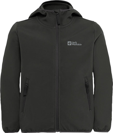 Jack Wolfskin Fourwinds Jacket Kinder Outdoorjacke – Granite Black – 140