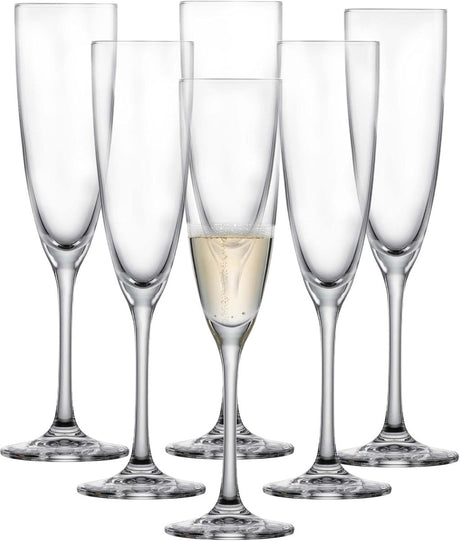 Schott zwiesel classico champagneflûte - 210ml - 6 glazen