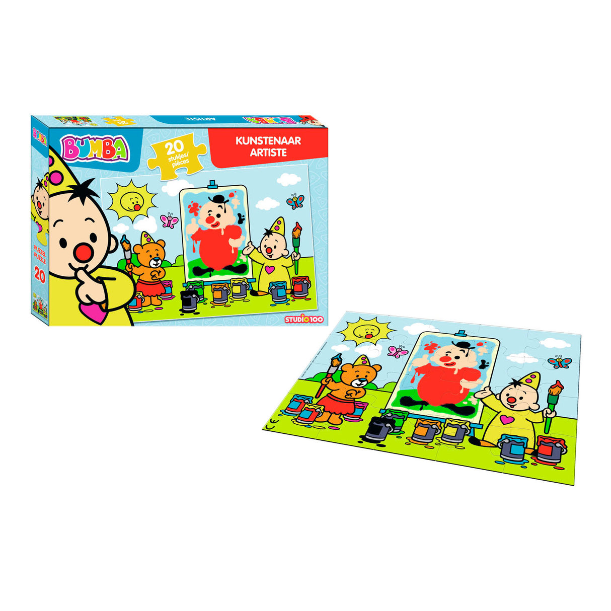 Studio 100 Bumba Puzzle-Künstler, 20-tlg.