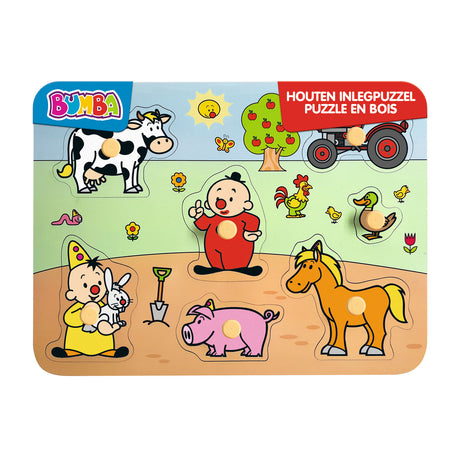 Studio 100 Bumba Holz-Studenpuzzle Bauernhof, 7-tlg.