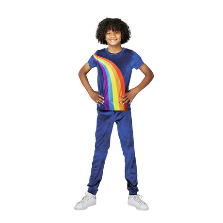 K3 Anziehkleidung - Anzug Regenbogenblau 6 8 Jahre - Größe 134