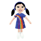 K3 Marthe Kuschelpuppe - 30 cm - Regenbogenkleid