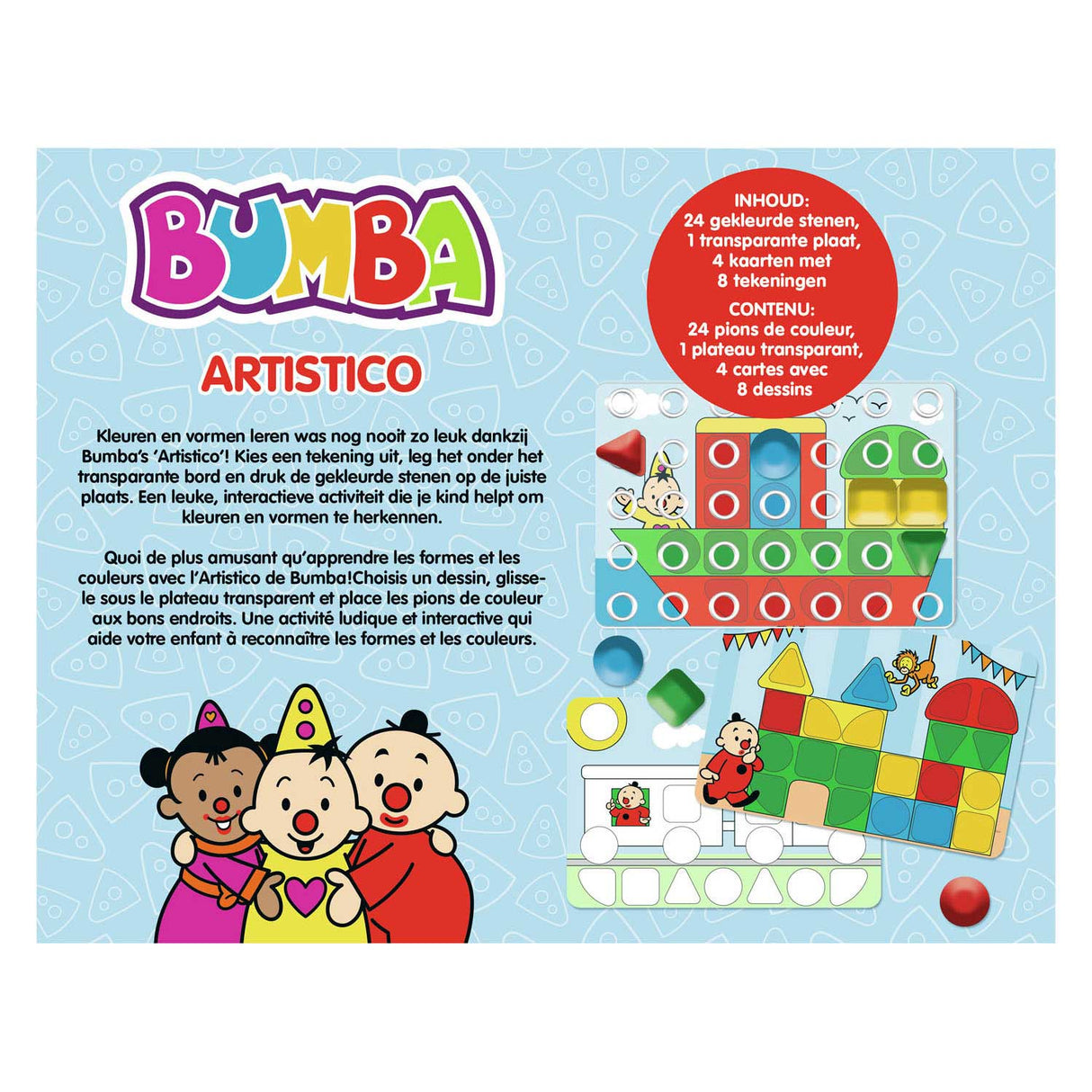 Bumba-Lernspiel - artistisch - Lernen Sie, Farben und Formen zu erkennen
