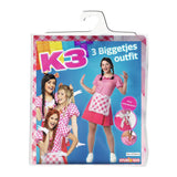 K3-Kostüm - Das 3 kleine Schweinchen-Kostüm - für Erwachsene