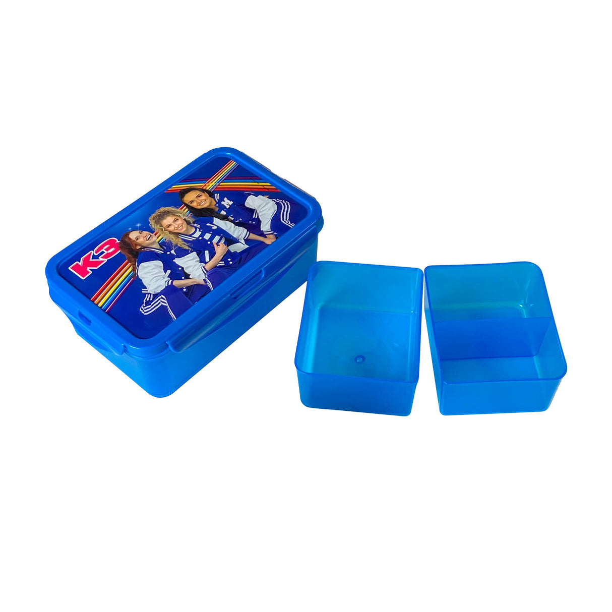 Studio 100 K3 bread bin with extra boxes of blue