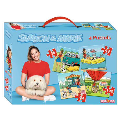 Samson Marie Puzzle - 4 in 1 Puzzle - 36 49 64 100 Teile