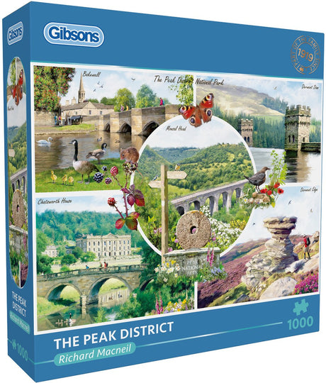 Gibsons – der Peak District, Großbritannien - Richard Macneil - 1000 Teile - 68×49cm - Puzzle für Erwachsene
