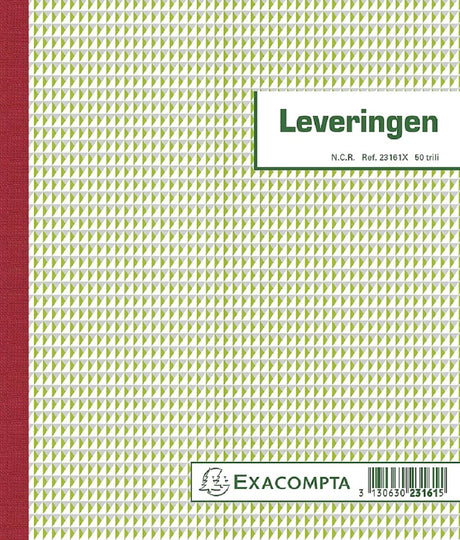 Exacompta-Lieferungen | ft 21 x 18 cm | Tripli (50 x 3 Blatt) | Niederländisch sprechend