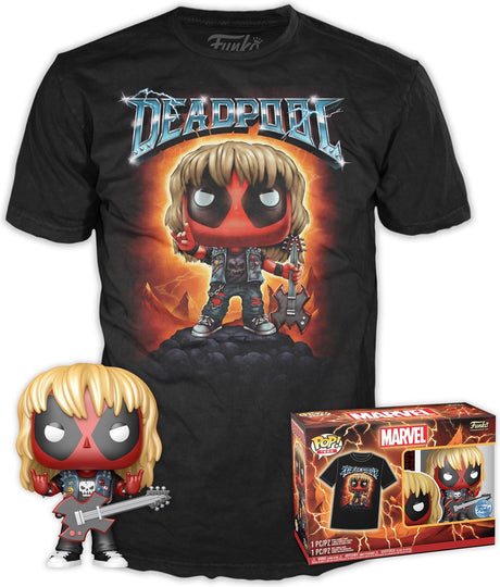Funko-Pop! Abschlagbox Marvel: Deadpool (Heavy Metal) Gitarre Metallic Special Edition exklusiv – Größe XL