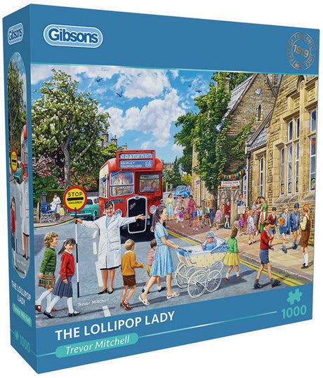Gibsons – die Lollipop-Lady (von Trevor Mitchell) – 1000 Teile 68 × 49 cm (B × H) – Puzzle für Erwachsene