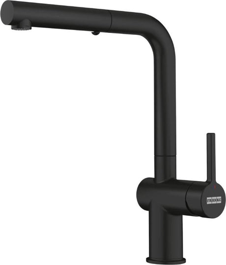Franke Active Neu – Küchenarmatur fn 6110.901, mit ausziehbarer Handbrause, mattschwarz 115.0653.382
