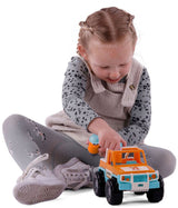 Cavallino Jeep Oranje mit 2 Spielfiguren