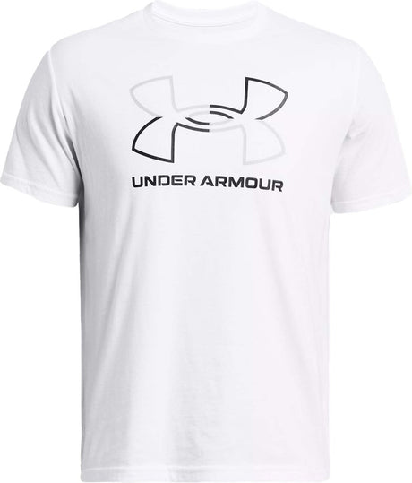 Under Armour UA GL Foundation Update SS-WHT Herren-Sportshirt – Weiß – Mod-Grau – Schwarz