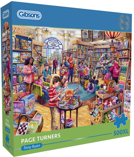 Gibsons – fesselnde Bücher (Seitenwender) – Tony Ryan – 500 XL-Teile – 68 x 49 cm – Puzzle für Erwachsene