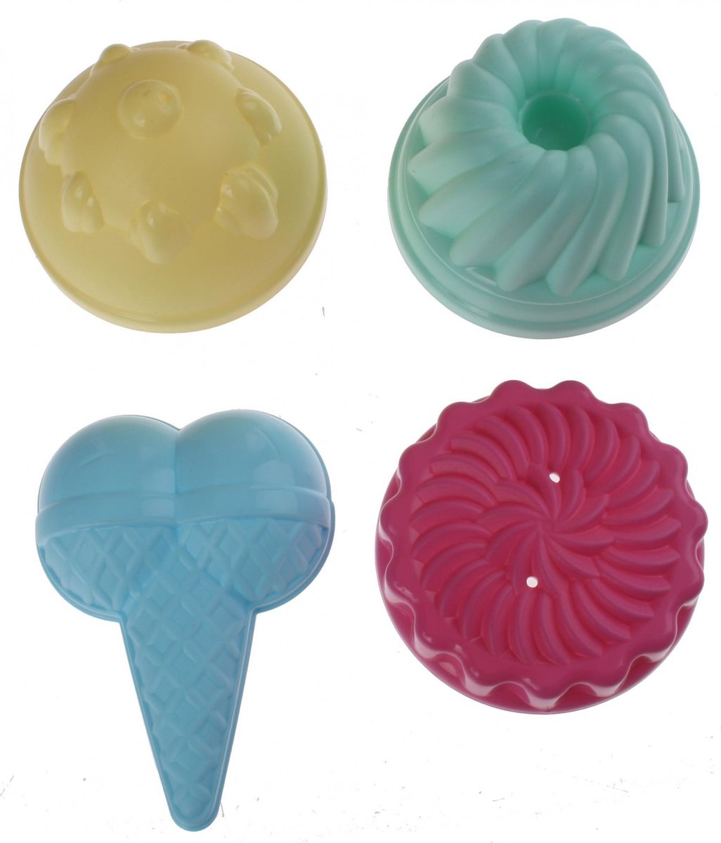 Ökoiffier -Eis und Cupcakes Sandformen, 4st.