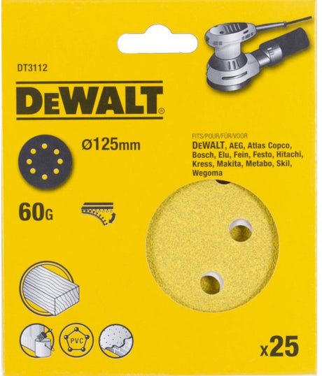 Dewalt Zubehör Schleifscheibe, ø125 mm (D26453), K60 – DT3112-QZ