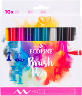 Bruynzeel Ecoline Pinselstift-Set Galaxie, 10 Farben