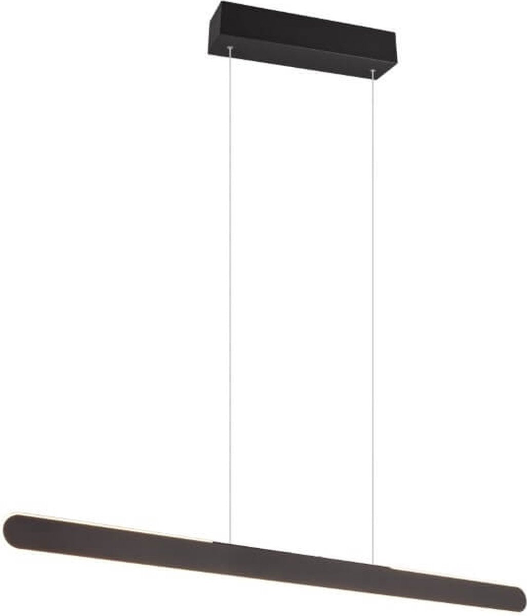 Trio helios - hanglamp - zwart mat - incl. 1x smd 28w - 4 niveaus touchschakelaar - aanpasbare lichtkleur