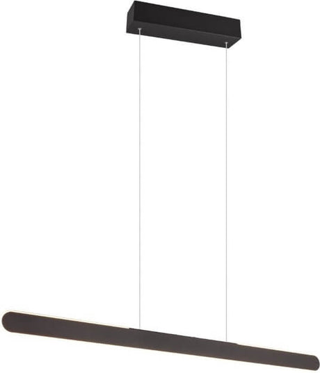 Trio helios - hanglamp - zwart mat - incl. 1x smd 28w - 4 niveaus touchschakelaar - aanpasbare lichtkleur