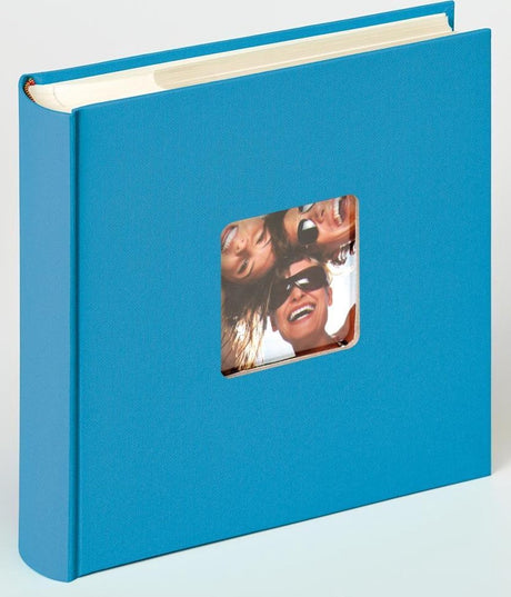 Walther me-110-u fun - Memo-Einsteckalbum - Größe 24x22 cm - 200 Fotos 10 x 15 cm - Ozeanblau