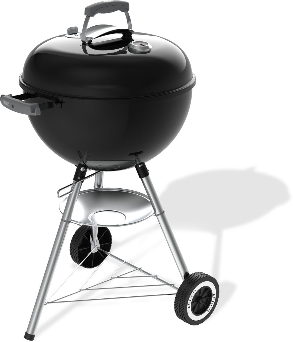 Weber Original Wasserkocher – ø 47 cm Grillrost – Holzkohlegrill – Schwarz – Ascheauffangschale – 2 langlebige, wetterbeständige Räder – One-Touch-Reinigungssystem – Deckelthermometer – 2 Werkzeughaken – kratz- und rostbeständig