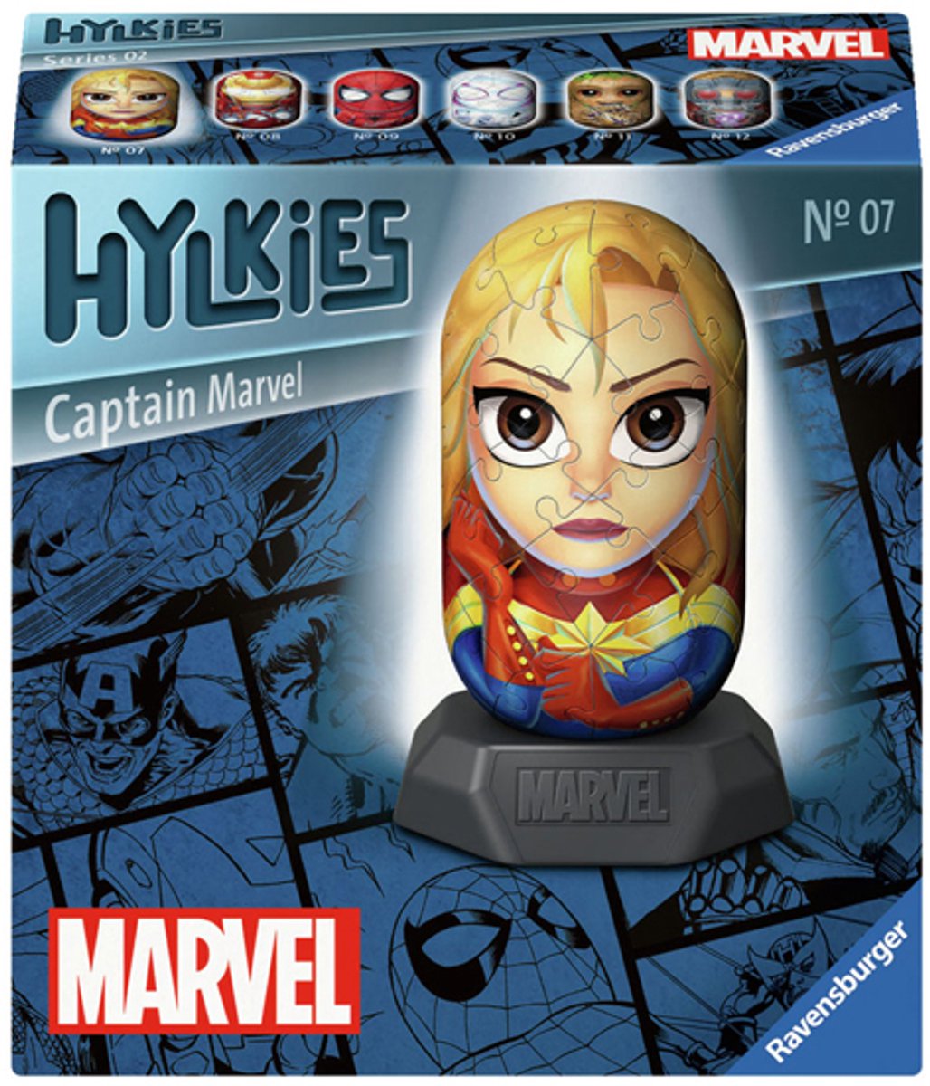 Ravensburger 3D -Puzzle Hylkies Marvel Captain Marvel, 54st.