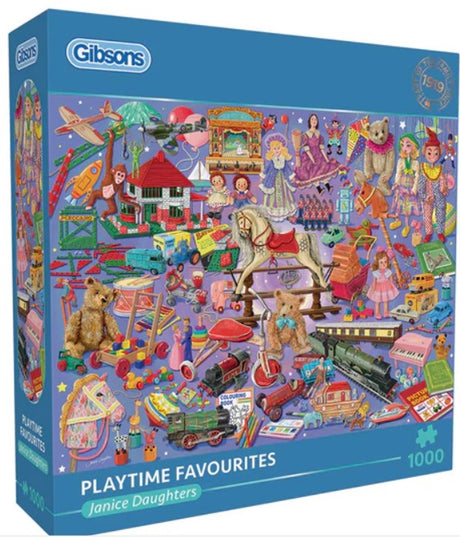 Gibsons – Playtime Favourites (von Janice Daughters) – 1000 Teile 68×49cm (B×H) – Puzzle für Erwachsene