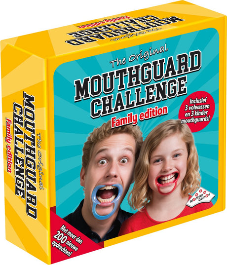 Identity Games Mouthguard Challenge Family Edition – Partyspiel – inklusive Mundklemmen