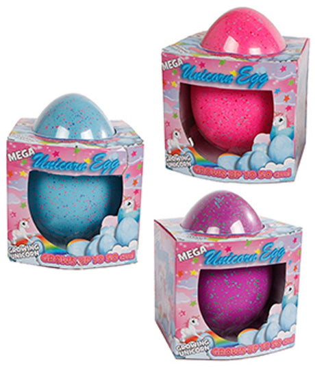 Einhorn-Wachstums-Ei Mädchen 20 cm rosa