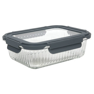 Vershouddoos glas lines met clip 1000ml | 3 stuks