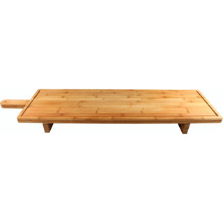 No brand Servierbrett XXL Bambus 100x26x5,5 cm